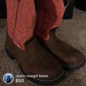 Justin cowgirl boots size 8.5 B
